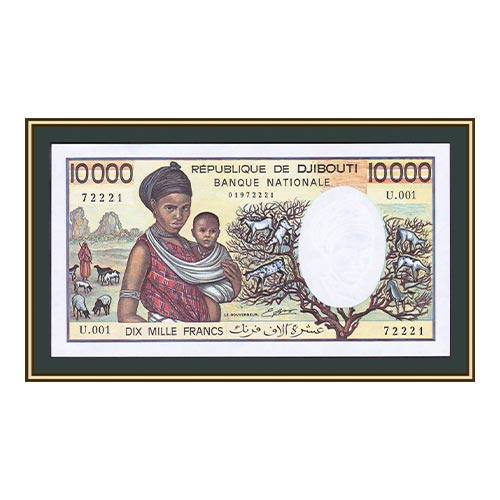 ДЖИБУТИ,-10000-ФРАНКОВ-1984-–-1999-г.,-UNC1 ДЖИБУТИ, 10000 ФРАНКОВ 1984 – 1999г., UNC